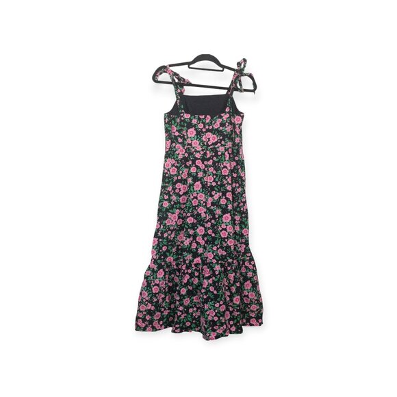 Pink Floral Maxi Dress Tie Straps Princess Highway SZ 10 Estelle Midi Dress - Picture 5 of 12
